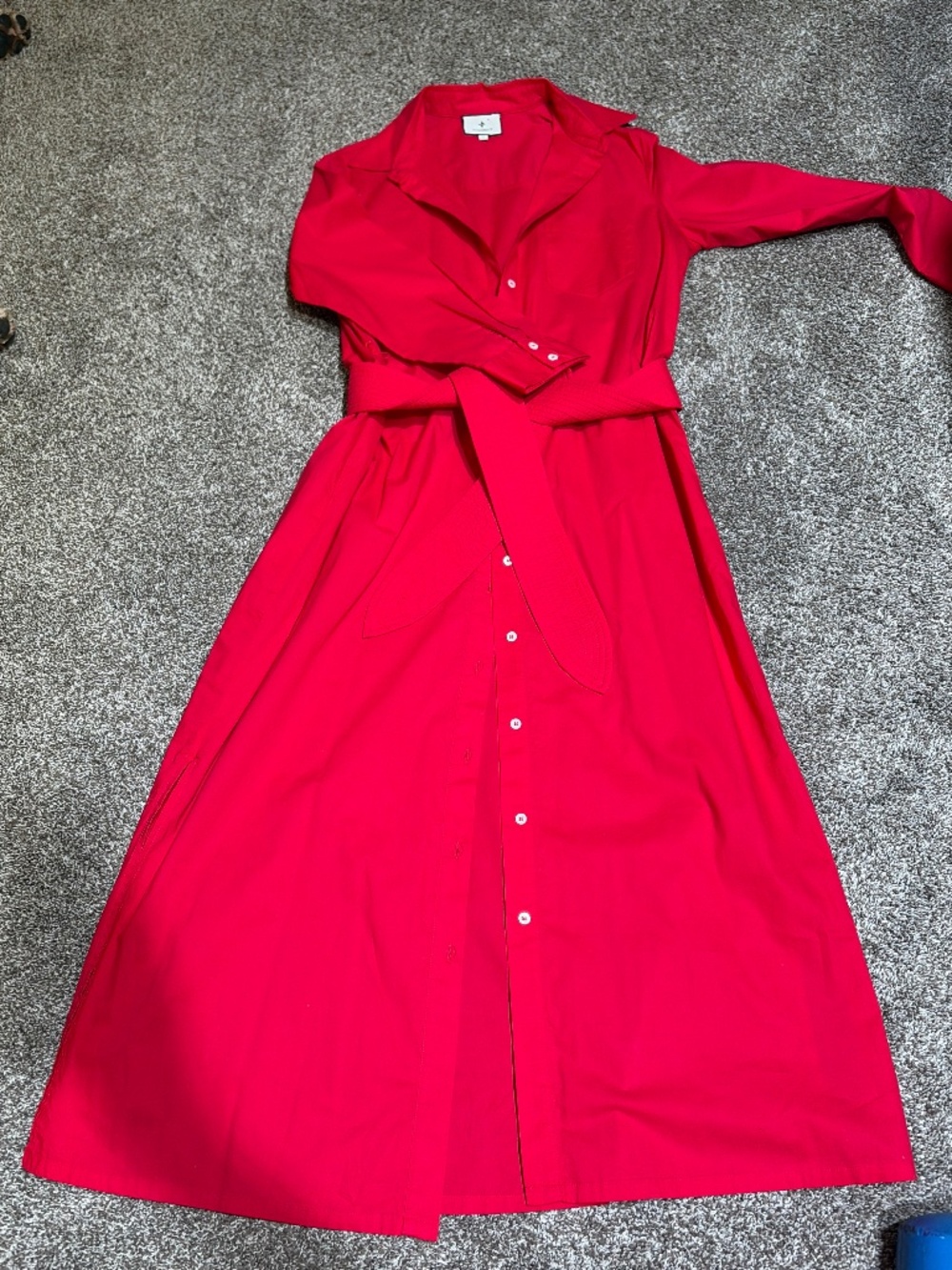 Tuckernuck Red Shirt Dress